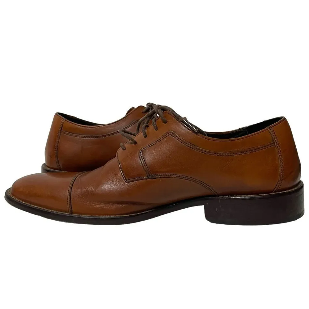 JOHNSTON & MURPHY Men's Lancaster Cap Toe Oxfords 10